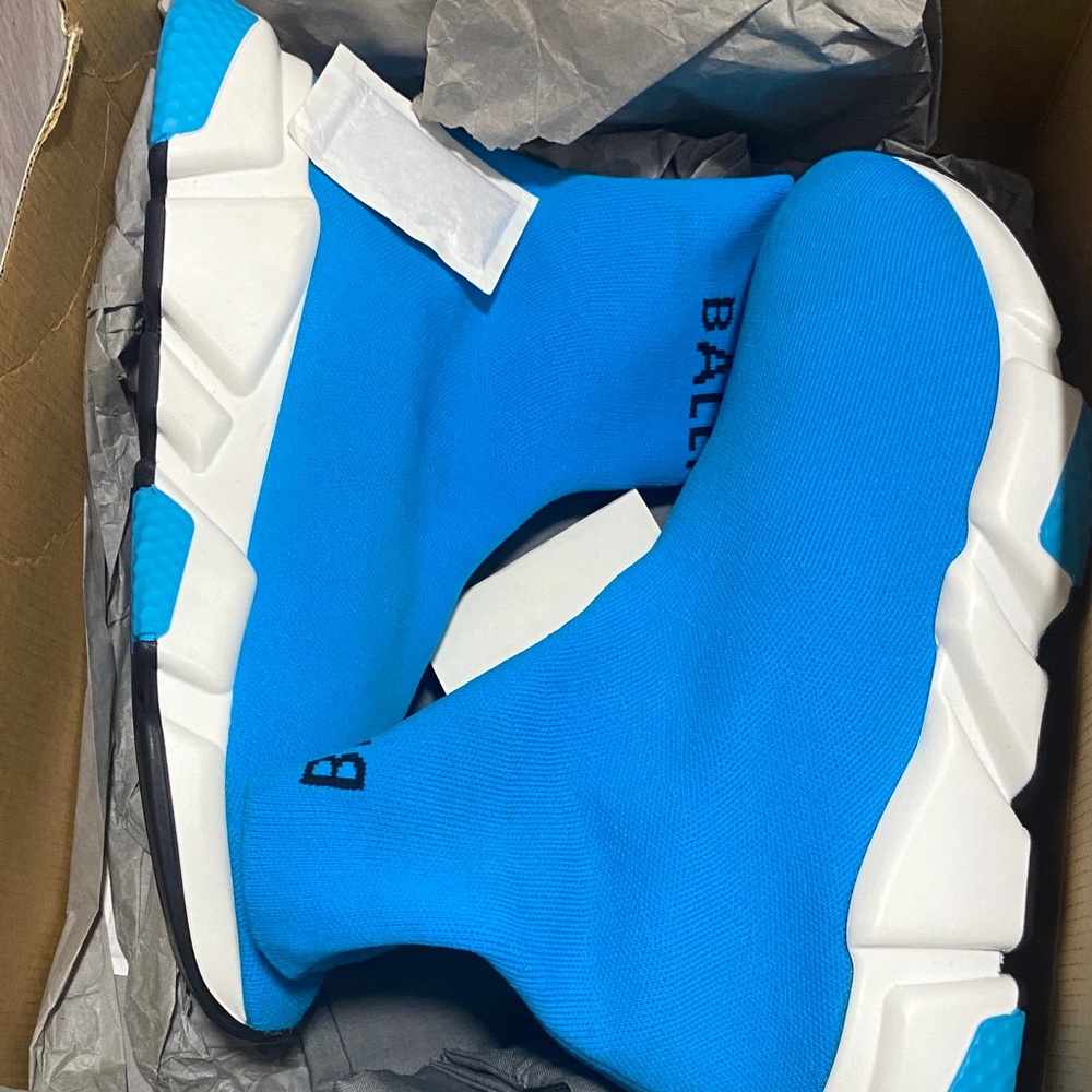Balenciaga Vibrant Blue Sock Sneakers